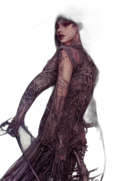 dress, jacket, staff, jewelry transparent PNG cut-out