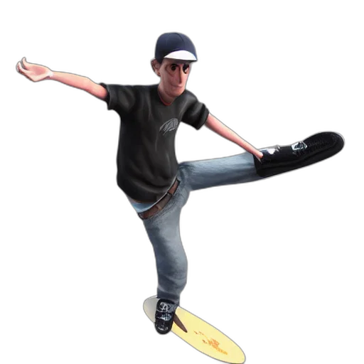 staff, shoes, hat, weapon, 3d render, concept art, photorealistic, cartoon transparent PNG cut-out