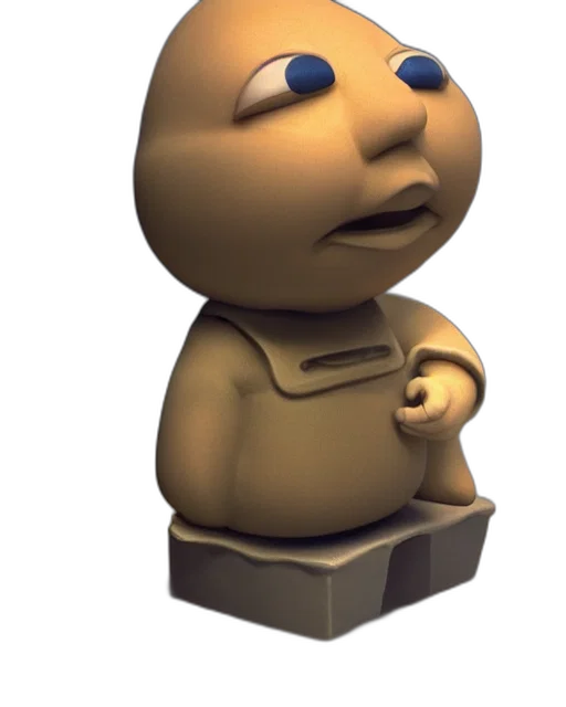 robot, staff, face, creature transparent PNG cut-out