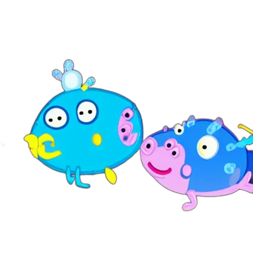 concept art, 3d render, cartoon, pixel art, underwater, outer space, blue, deepsea transparent PNG cut-out