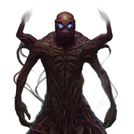 creature, mask, staff, concept art transparent PNG cut-out