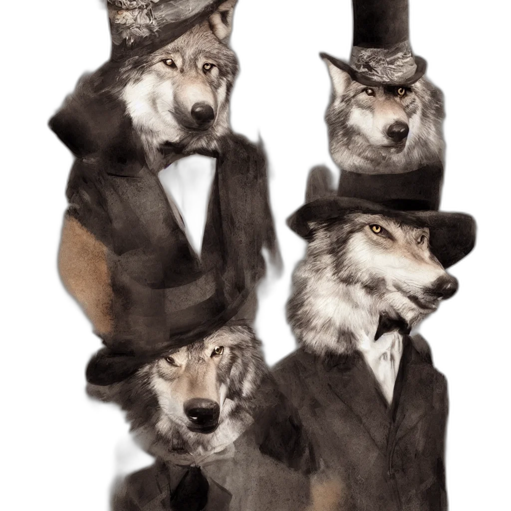 hat, animal, staff, mask, concept art, watercolor, fantasy art, photorealistic transparent PNG cut-out