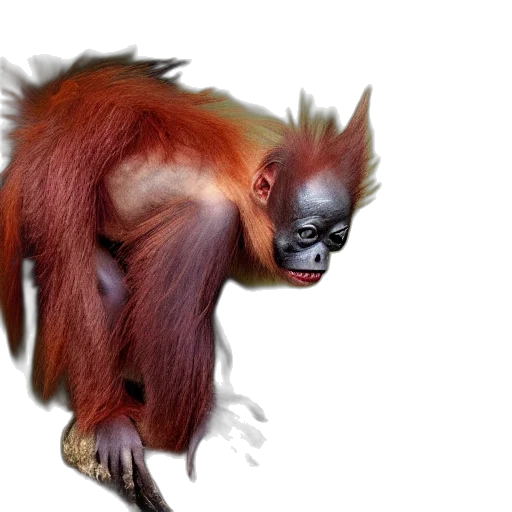 animal, creature, mask, hair, 3d render, photorealistic, concept art, vampire transparent PNG cut-out