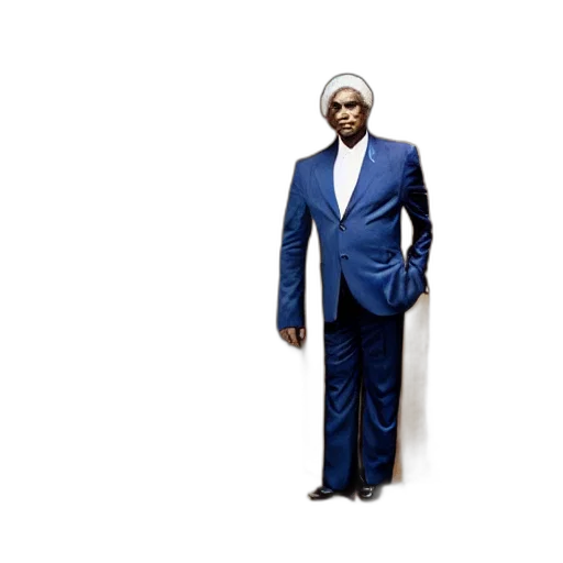 jacket, portrait, african, american transparent PNG cut-out