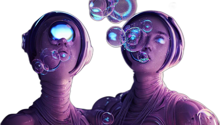 robot, mask, creature, face, concept art, cyberpunk, 3d render, comic book art transparent PNG cut-out