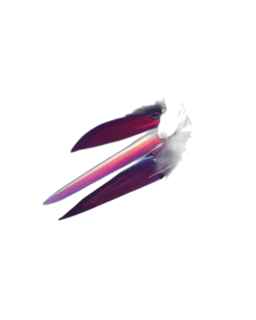 weapon, hair, sword, staff, 3d render, vaporwave, concept art, pixel art transparent PNG cut-out