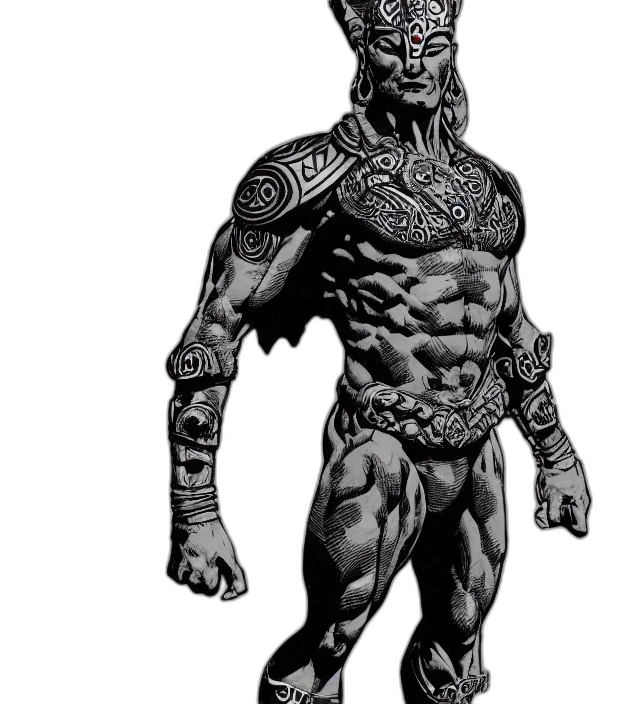 creature, concept art, comic book art, fantasy art, 3d render, full, body, pose transparent PNG cut-out