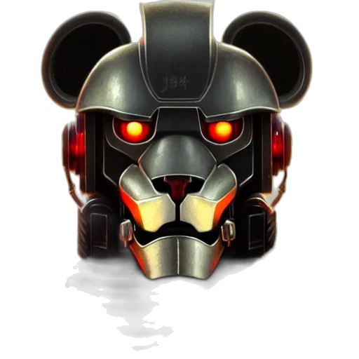 robot, mask, face, concept art transparent PNG cut-out