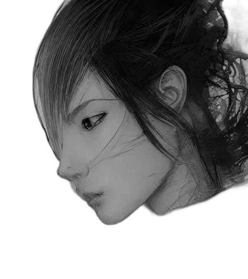 face, mask, hair, crown transparent PNG cut-out