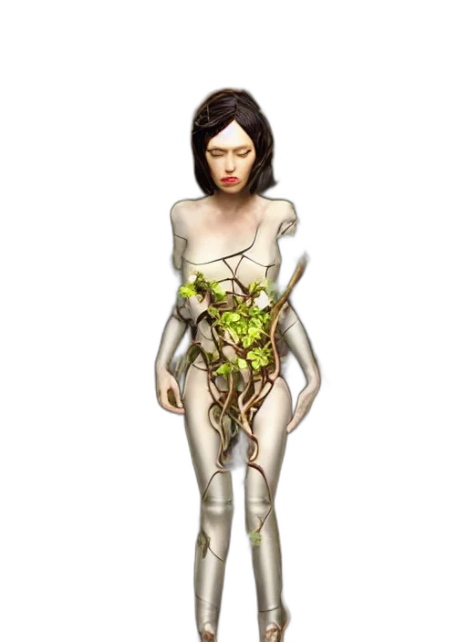 dress, creature, robot, jewelry, concept art, 3d render, fantasy art, pixel art transparent PNG cut-out