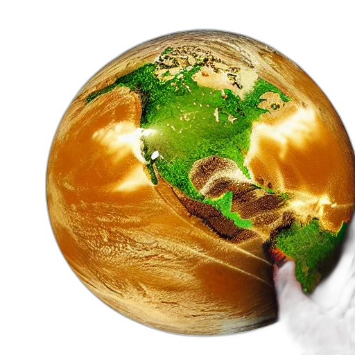 food, photorealistic, outer space, earth, like, world, getting, destroyed transparent PNG cut-out