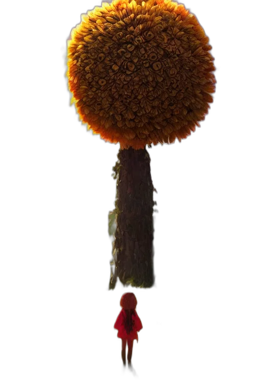 hair, staff, umbrella, hat, concept art, 3d render, fantasy art, photorealistic transparent PNG cut-out