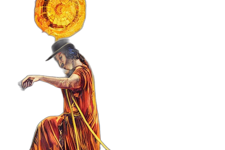 concept art, fantasy art, photorealistic, magician, tarot, card, hdr, portrait transparent PNG cut-out