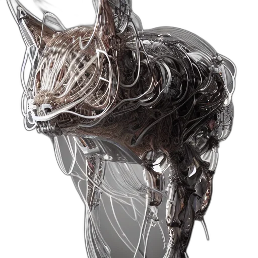 mask, crown, creature, animal, concept art, 3d render, fantasy art, cyberpunk transparent PNG cut-out