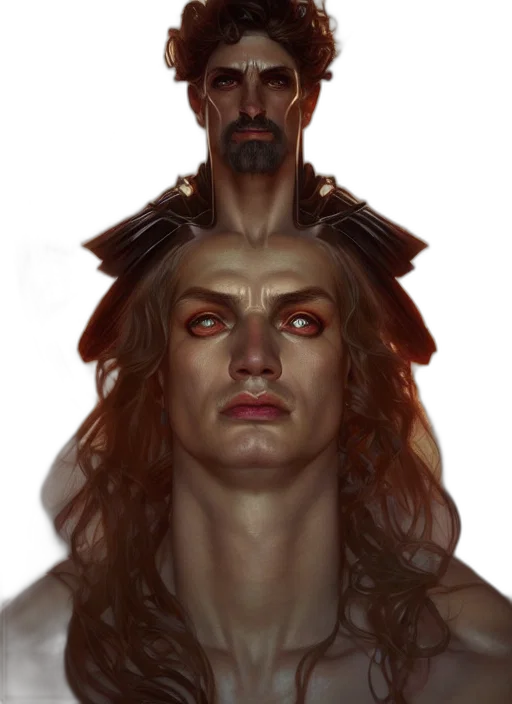 face, crown, concept art, fantasy art transparent PNG cut-out