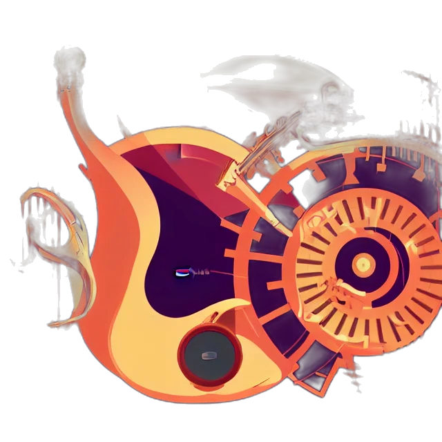 mask, weapon, concept art, fantasy art, 3d render, pixel art, outer space, colorful transparent PNG cut-out