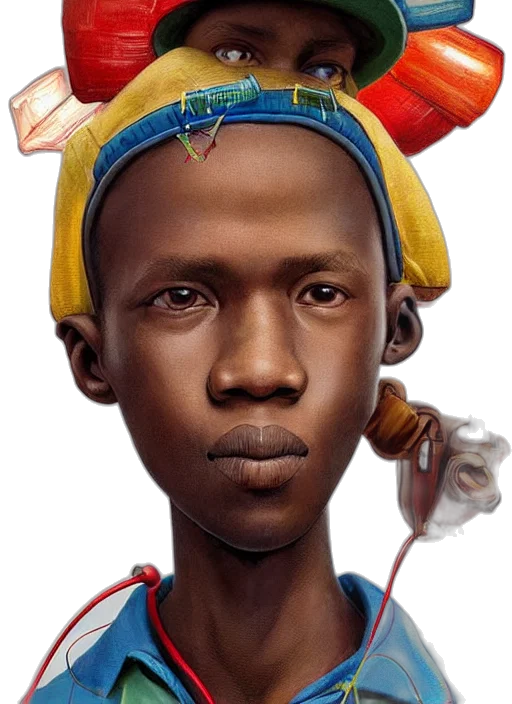 face, crown, hat, mask, photorealistic, concept art, 3d render, oil painting transparent PNG cut-out