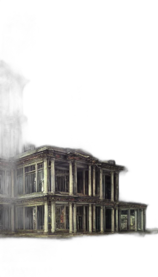 building, furniture, concept art, 3d render transparent PNG cut-out