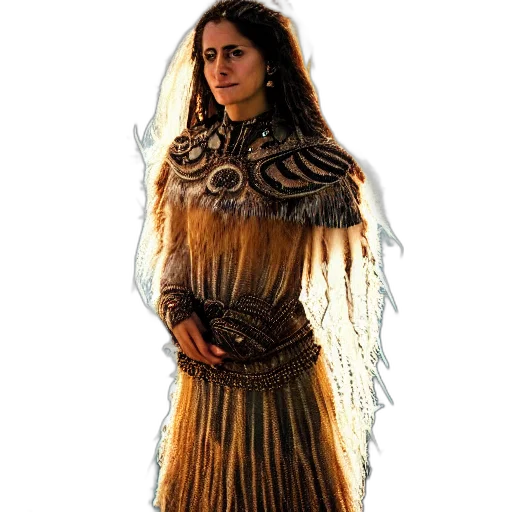 dress, jewelry, staff, dragon, fantasy art, concept art, pixel art, comic book art transparent PNG cut-out