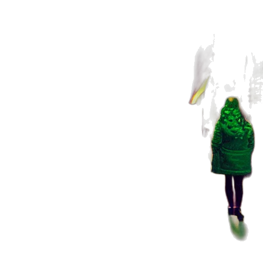 dress, jacket, umbrella, creature, concept art, 3d render, pixel art, photorealistic transparent PNG cut-out