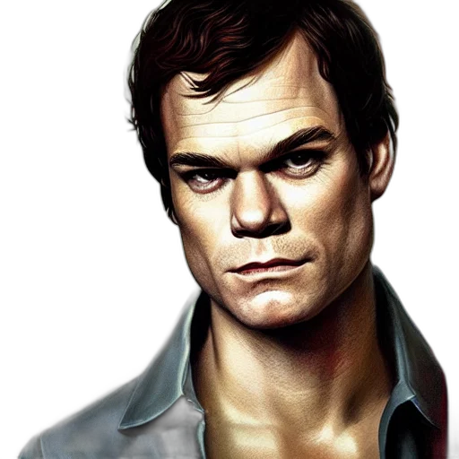 face, jacket, photorealistic, comic book art, fantasy art, concept art, dexter, morgan transparent PNG cut-out