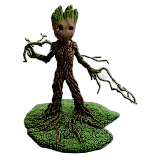 creature, tree, staff, concept art transparent PNG cut-out