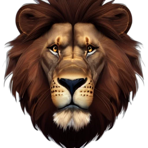 animal, crown, photorealistic, fantasy art transparent PNG cut-out