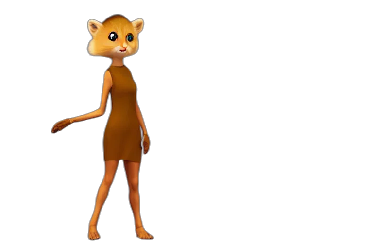 animal, dress, creature, staff transparent PNG cut-out
