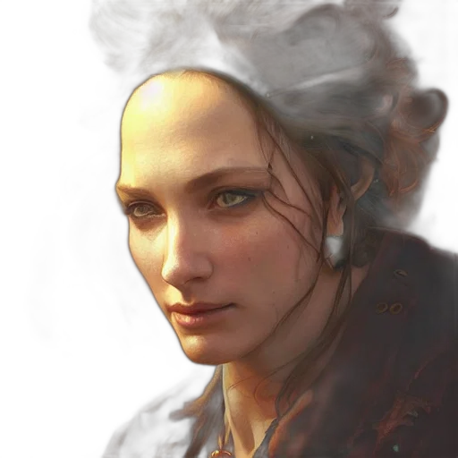 face, crown, staff, jewelry, photorealistic, concept art, fantasy art, oil painting transparent PNG cut-out