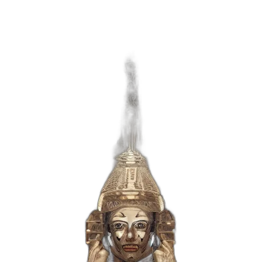 staff, mask, crown, jewelry, concept art, fantasy art, 3d render, photorealistic transparent PNG cut-out