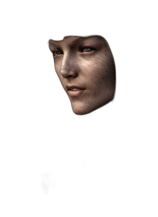 face, mask, robot, creature transparent PNG cut-out