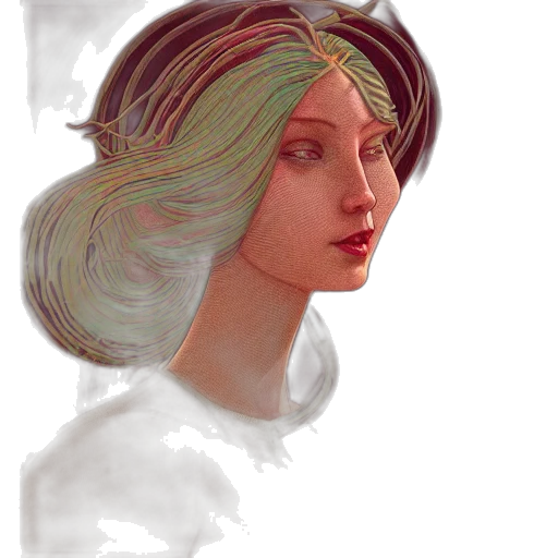 face, crown, hair, mask transparent PNG cut-out