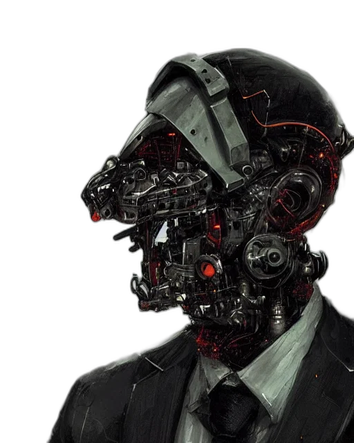 robot, mask, face, cyberpunk transparent PNG cut-out