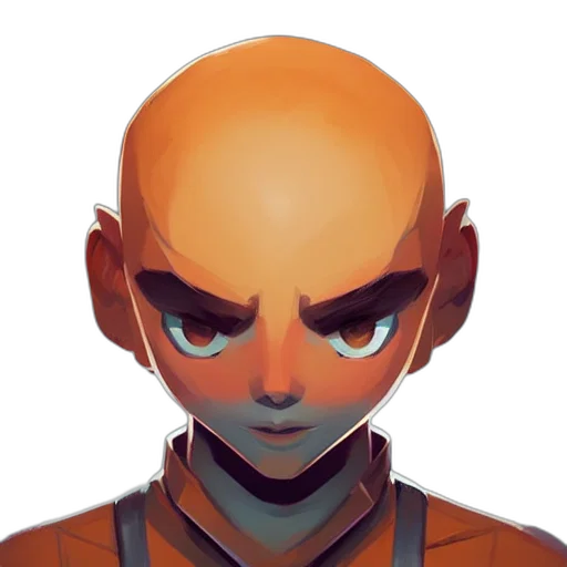 face, mask, staff, creature transparent PNG cut-out