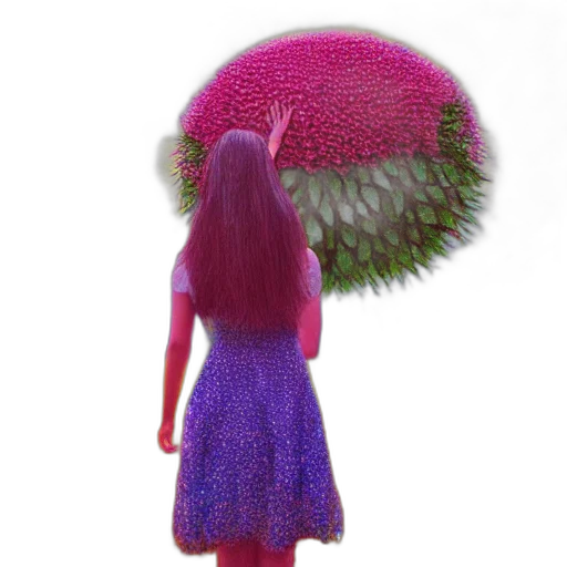 hat, umbrella, hair, dress transparent PNG cut-out