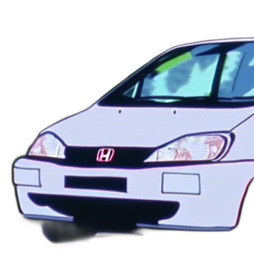 car, 3d render, photorealistic, vaporwave transparent PNG cut-out
