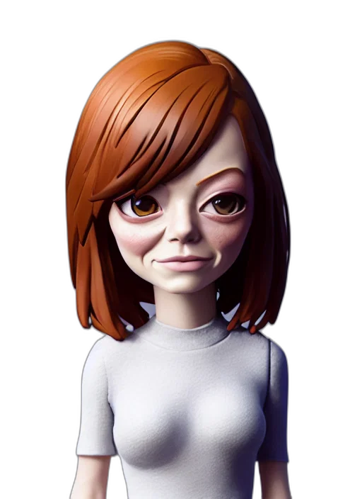 face, robot, dress, 3d render transparent PNG cut-out