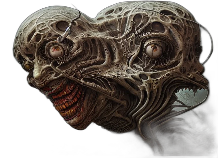 mask, creature, face, dragon, concept art, fantasy art, photorealistic, 3d render transparent PNG cut-out
