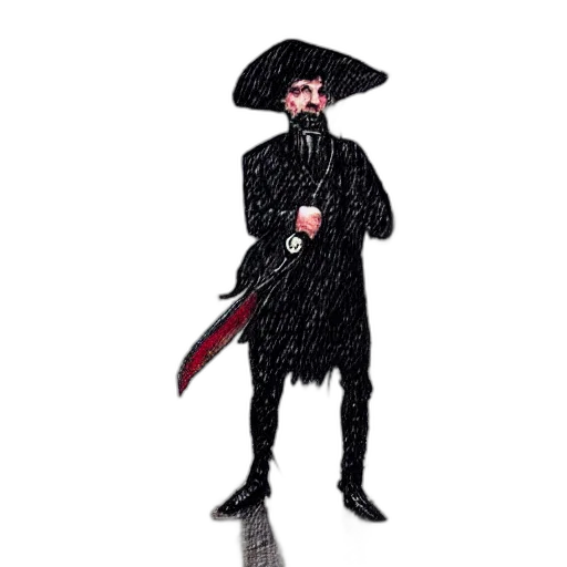 staff, sword, hat, jacket, pixel art, concept art, cartoon, fantasy art transparent PNG cut-out