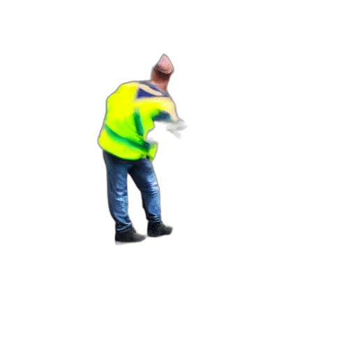staff, jacket, robot, hat transparent PNG cut-out