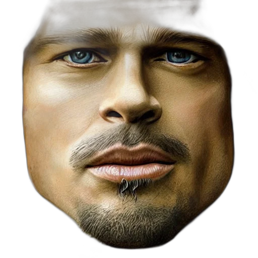 face, mask, robot, hat, photorealistic, concept art, fantasy art, 3d render transparent PNG cut-out