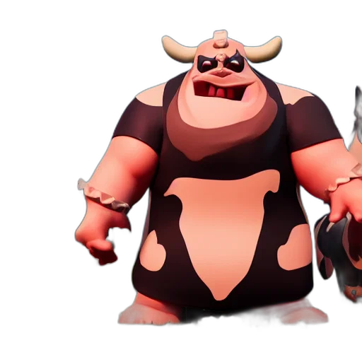 animal, concept art, 3d render, fantasy art, cartoon, clash, royal, style transparent PNG cut-out