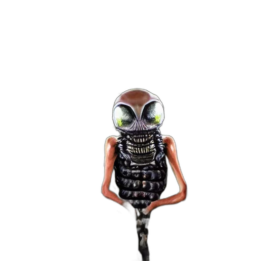 robot, staff, creature, mask, 3d render, concept art, fantasy art, outer space transparent PNG cut-out