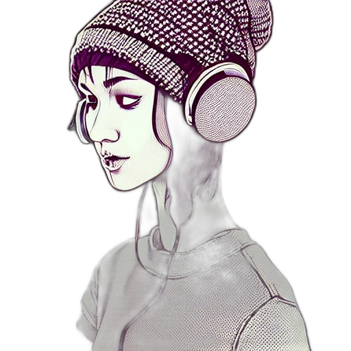 hat, robot, mask, face, cyberpunk, concept art, pixel art, fantasy art transparent PNG cut-out