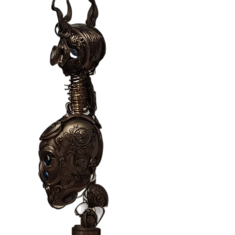jewelry, crown, staff, mask, 3d render, concept art, photorealistic, fantasy art transparent PNG cut-out