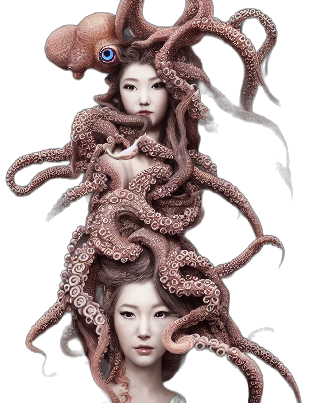 creature, hair, animal, crown transparent PNG cut-out