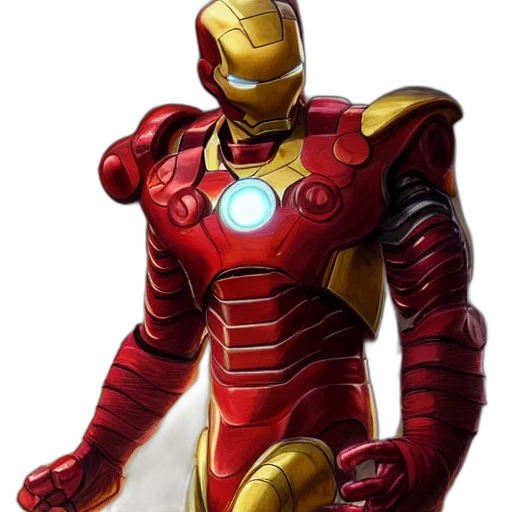 robot, concept art, comic book art, 3d render transparent PNG cut-out