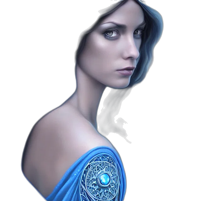 jewelry, dress, face, mask, fantasy art, photorealistic, concept art, 3d render transparent PNG cut-out