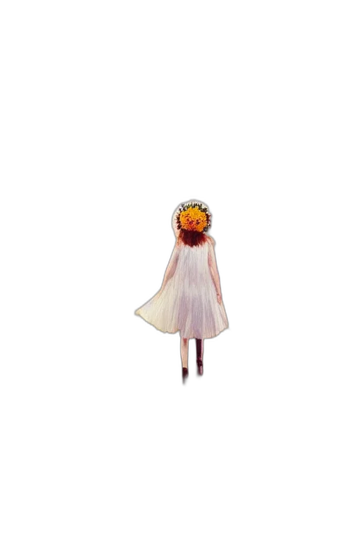 dress, flower, mask, crown transparent PNG cut-out