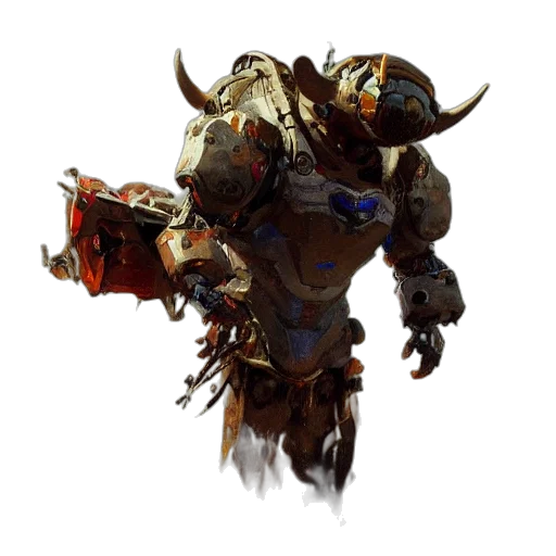 robot, mask, dragon, creature transparent PNG cut-out
